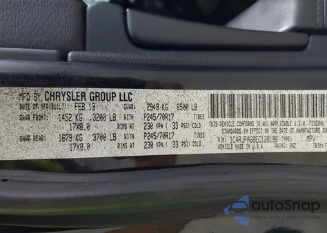 2014 Jeep Grand Cherokee Laredo из США, поврежденный, VIN 1C4RJFAG8EC128186